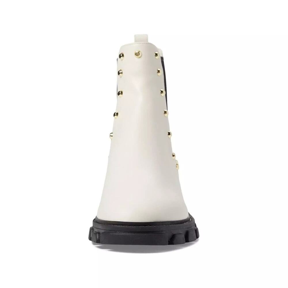 Michael Kors Ridley Astor Stud Leather Boot Natural, White Size 10M - Picture 3 of 5